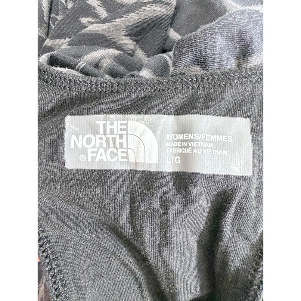 The North Face Charcoal Geometric Ikat Racerback Pocket Dress L Casual Travel - Picture 3 of 13